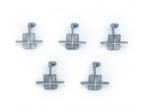 Xfly-Model Alpha Grey 80mm EDF Jet Control Horn Set 